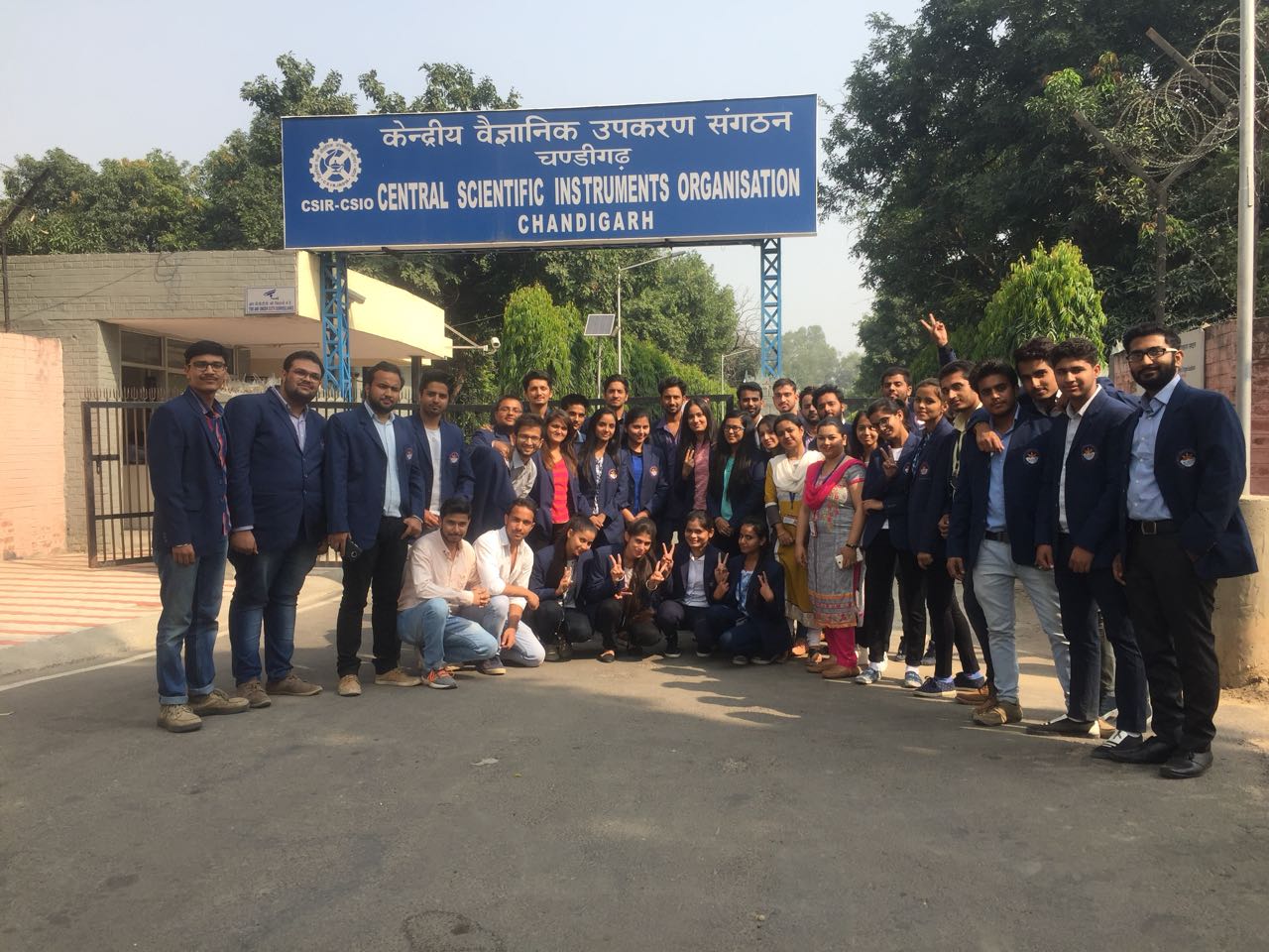 The Industrial Visit for the students of  7th Semester CSE and CSE-IBM  on 31/10/2017 to CSIR-CSIO