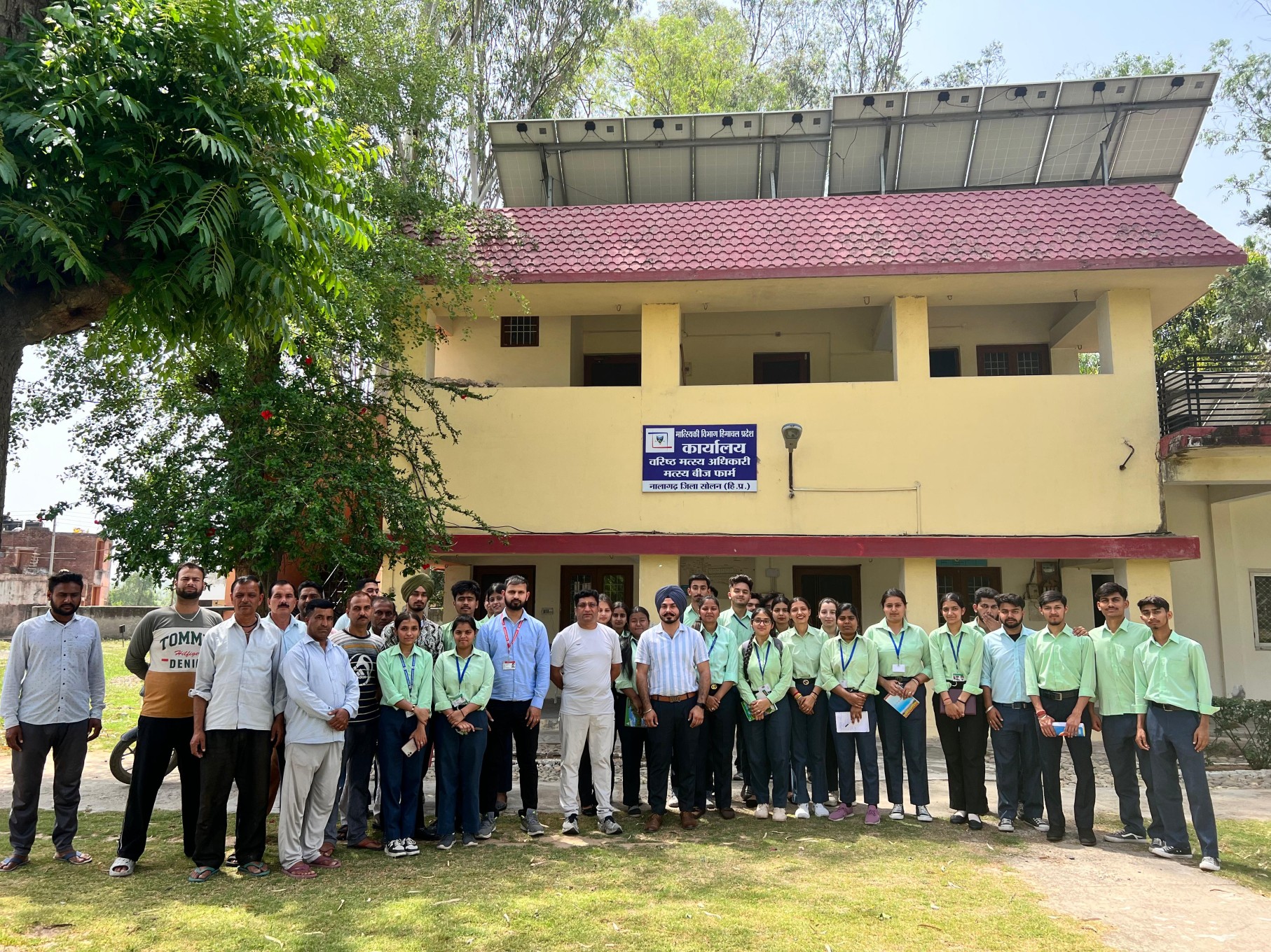 Educational Visit by Agriculture Department to Fish Seed Production farm at Jagatkhana and the Seed Multiplication farm at Majhouli